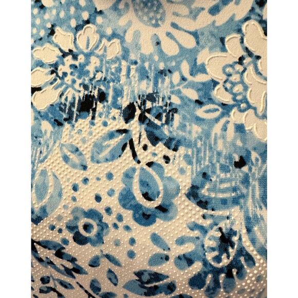 NWT Clara Sunwoo Textured Jewel Neck Printed Swing Dress Size 1X - Picture 3 of 6